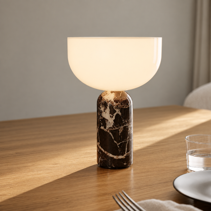 Lampe de table sans fil en marbre – Vaelor, vue 1