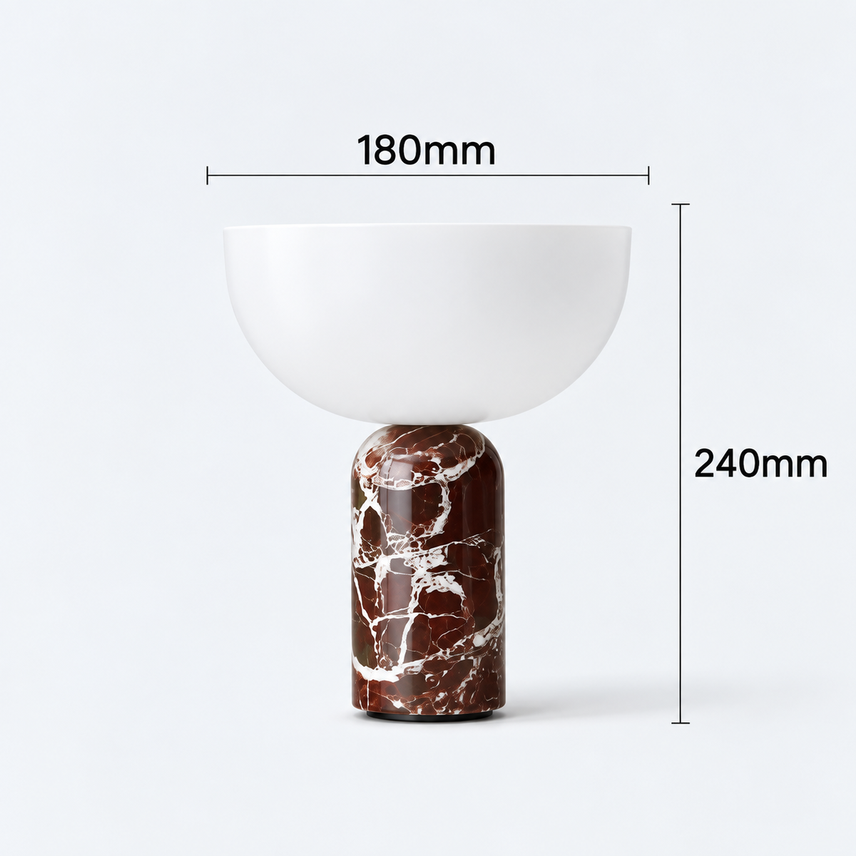 Lampe de table sans fil en marbre – Vaelor, vue 4