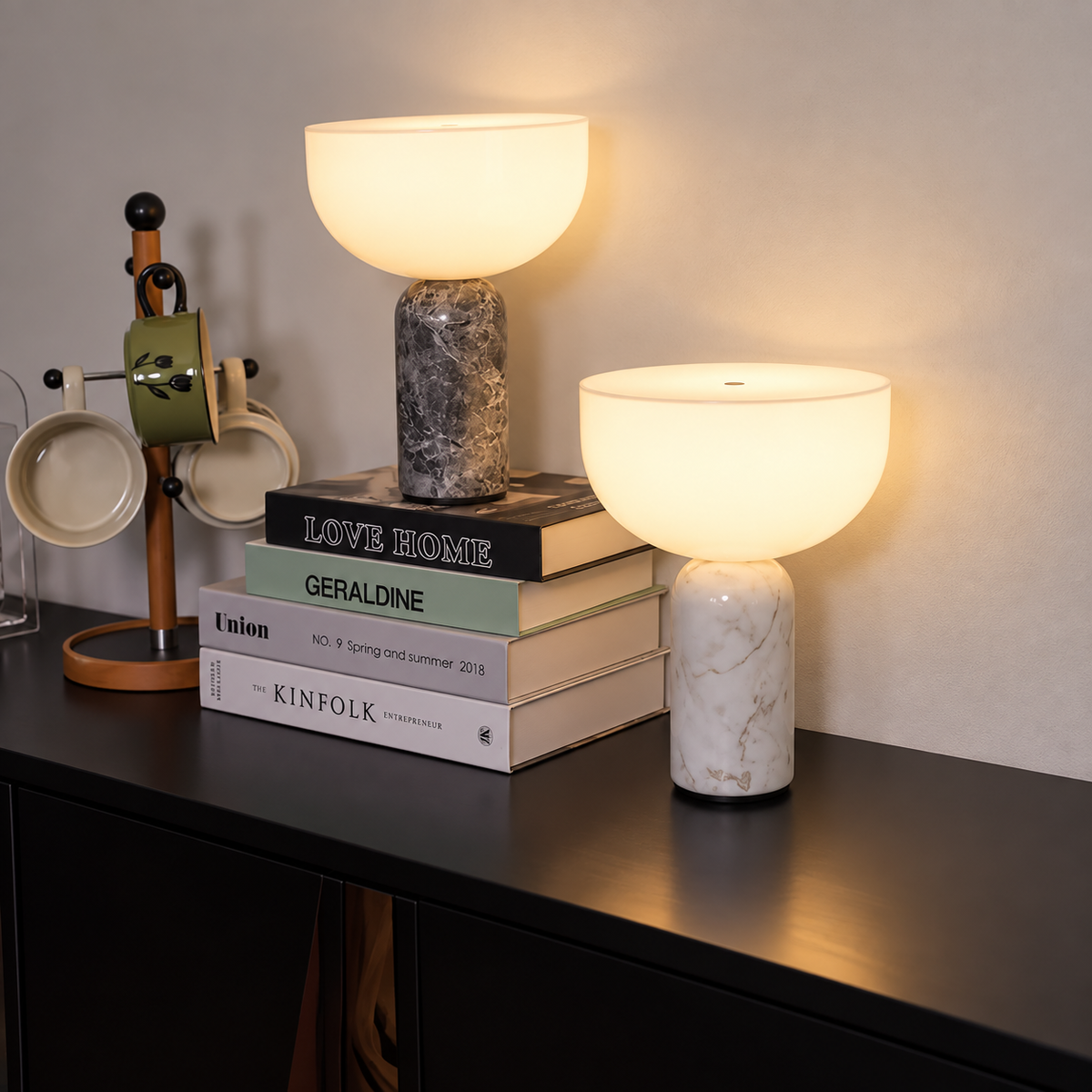 Lampe de table sans fil en marbre – Vaelor, vue 6