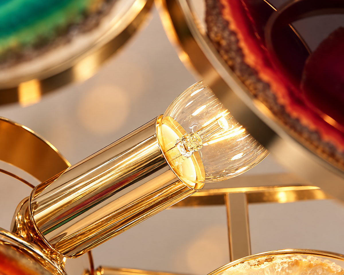 Suspension en agate colorée – Vaelor, vue 3