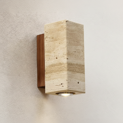 Applique wabi-sabi en travertin – Vaelor, vue 4