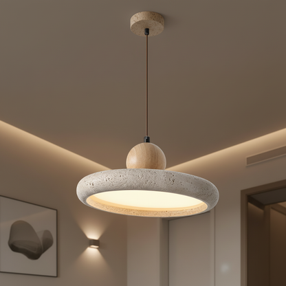 Suspension en travertin – Vaelor, vue 1
