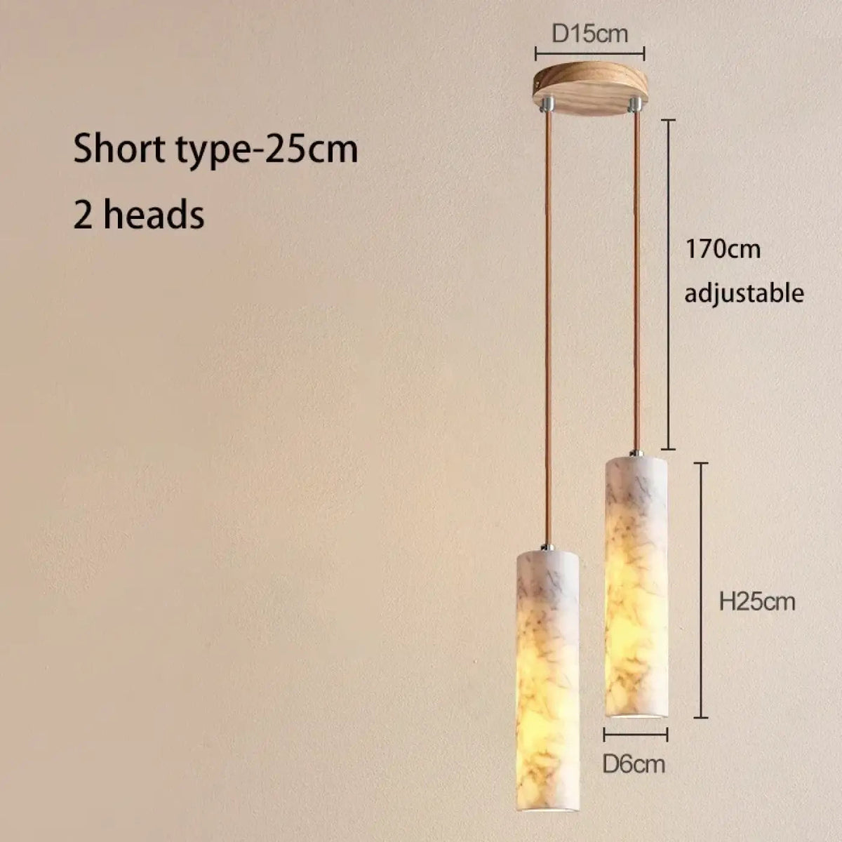 Suspension en marbre veiné – Vaelor, vue 6